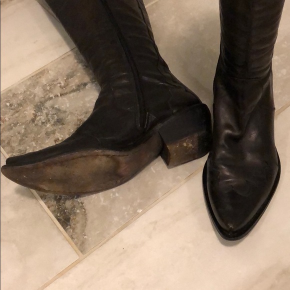 Jo Ghost Italian Leather Knee High Boots - Picture 6 of 8